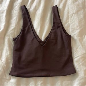 Aritzia Chocolate Brown Tank